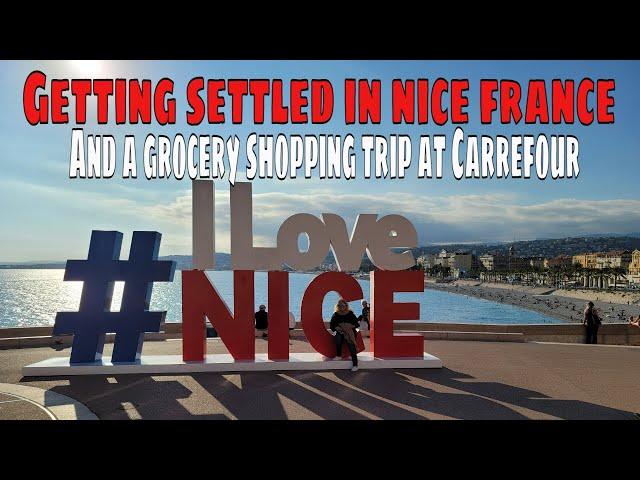 POSTCARD FROM NICE FRANCE - SHOPPING AT CARREFOUR