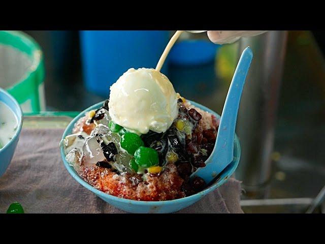 Malaysian Street Food - CENDOL ICE CREAM Penang Malaysia