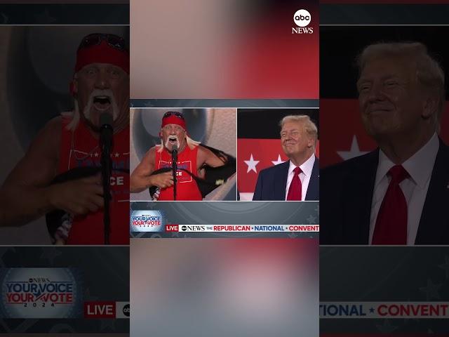 Hulk Hogan rips shirt at podium on final night of RNC