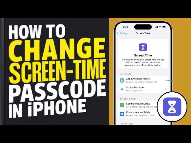 How To Change Screen-Time Passcode In iPhone - Full Guide