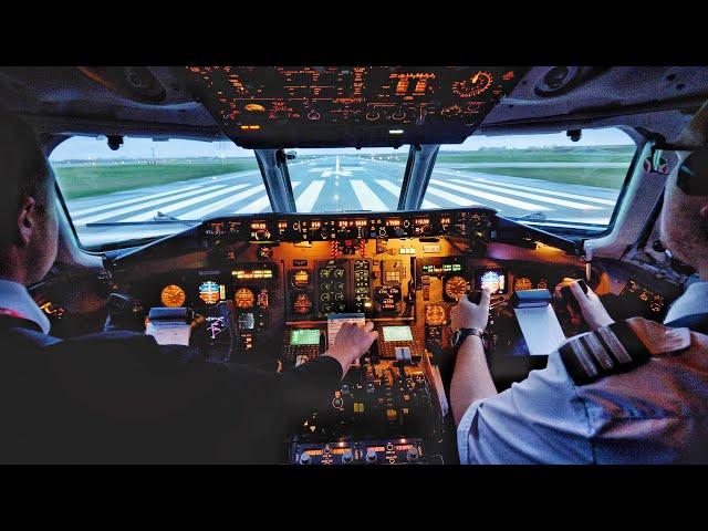 MD-80 COCKPIT! DAT McDonnell Douglas MD-83 Takeoff from Copenhagen Airport