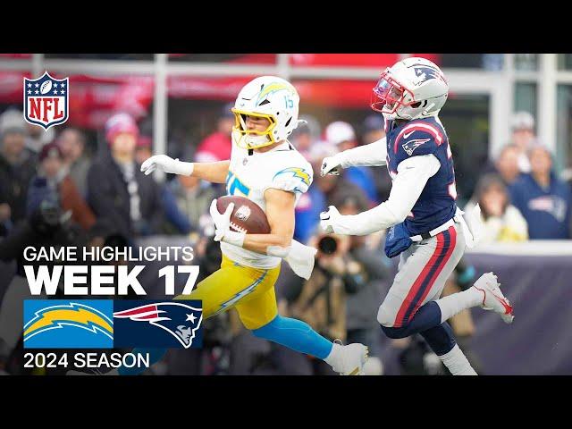 Los Angeles Chargers vs. New England Patriots | 2024 Week 17 Game Highlights