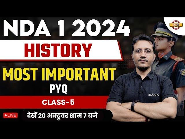 NDA 1 2024 | NDA HISTORY CLASS | MOST IMPORTANT PYQ | CLASS -5 | NDA HISTORY BY VARUN SIR | NDA 2024