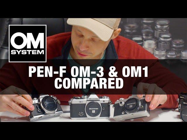 OM3 Pen F and OM1 Compared Visually