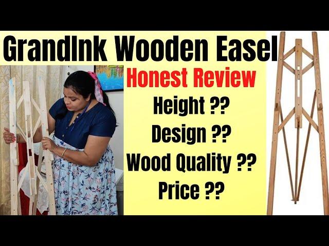 GrandInk Wooden Easel / Canvas Painting Stand For Artist & Acrylic Painting / Honest Review