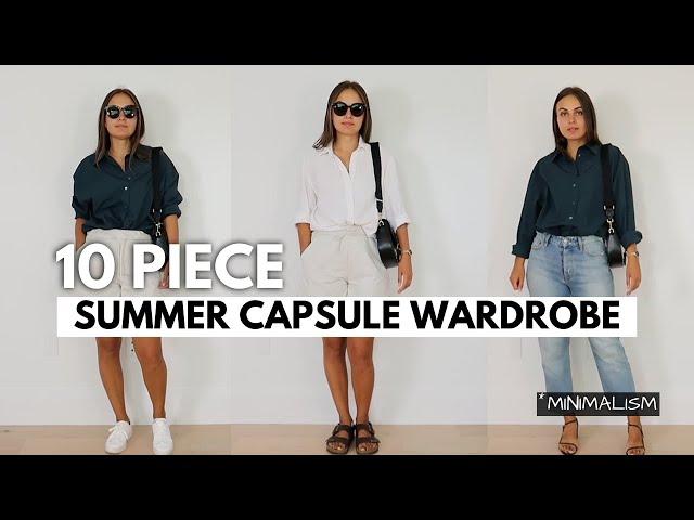 10 items 50 outfits | Summer CAPSULE WARDROBE