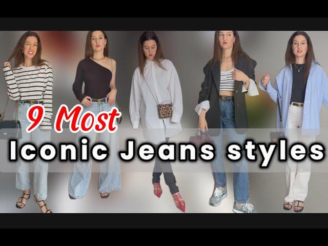 Not Boring Outfits with Jeans || How to Style Jeans from Skinny to Wide leg ||