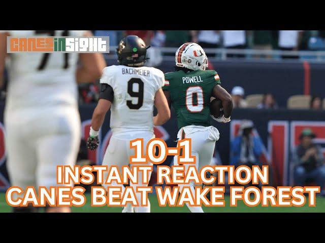 INSTANT REACTION: Canes Bounce Back vs. Wake