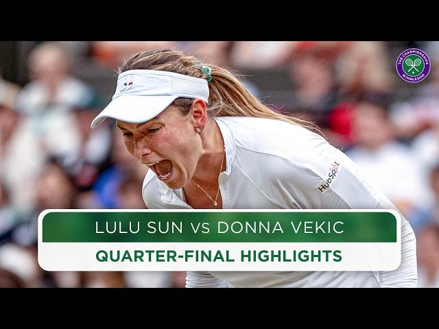 Making your first Grand Slam Semi-final | Donna Vekic vs Lulu Sun | Highlights | Wimbledon