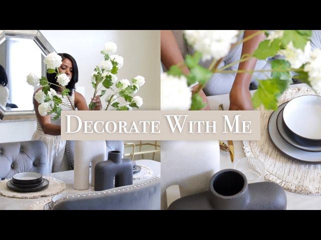 Decorate With Me | Dining Room Refresh | New Decor and Dining Essentials