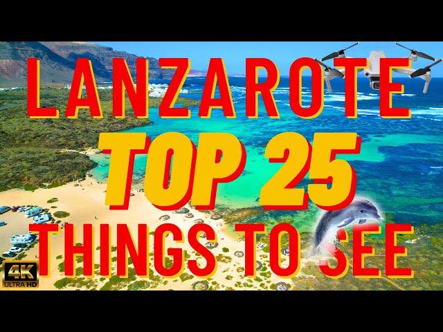 Lanzarote 4K Drone Cinematic Vlog Video - Best Beaches - TOP 25 Things To Do - Spain Canary Islands