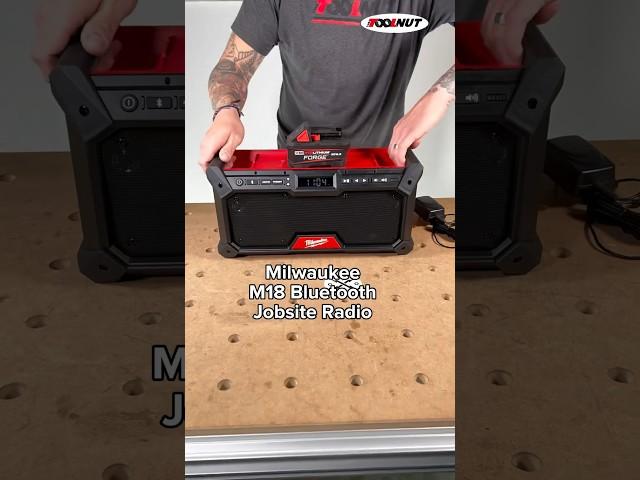 Milwaukee M18 Bluetooth Jobsite Radio #toolnut #shorts #milwaukeetools #radio #tools #music