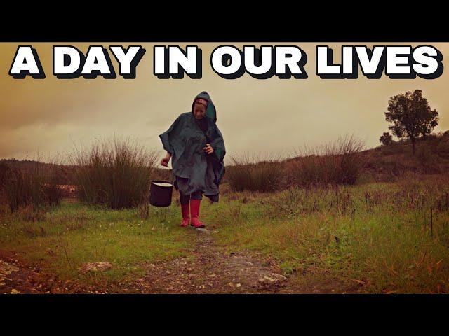 Simple living on rainy Winter days on our off grid homestead in Portugal