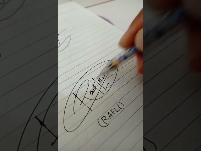 rafli signature #shorts #autograph #signature
