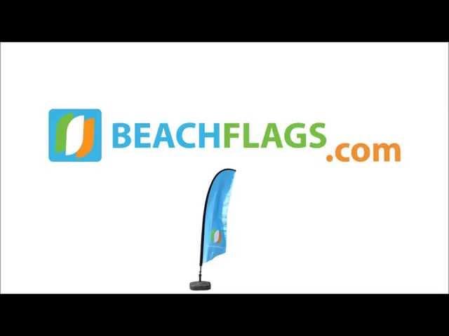 Beachflags Einseitig, Beach Flags Single-sided, Beachflags Enkelzijdig