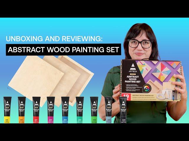 Unlocking Creativity: Arteza Abstract Wood Painting Set with Angela Yang