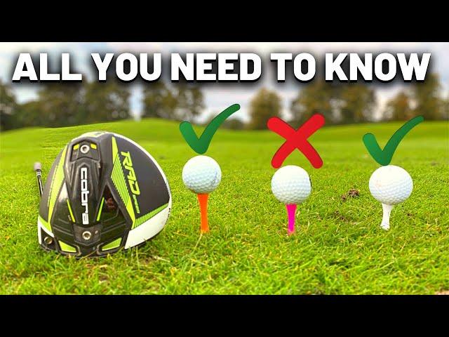 SET UP & TEE HEIGHT FOR DRIVER! COMPLETE DRIVER GUIDE