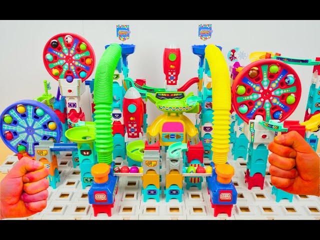Big Vtech Marble Run Race ASMR |  Interactive courses complete with sounds and lights