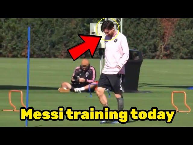 Messi is 100% fit and did training with the team today