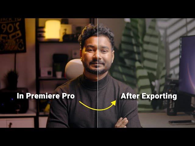 Color shifting issue after Exporting Video in Premiere Pro [Solved]