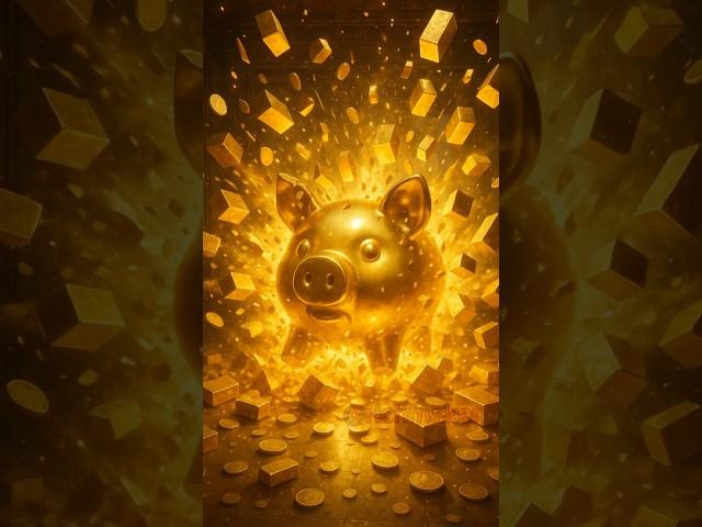 돼지 저금통이 터지자 황금이 쏟아졌다! / Gold Explosion from Piggy Bank 