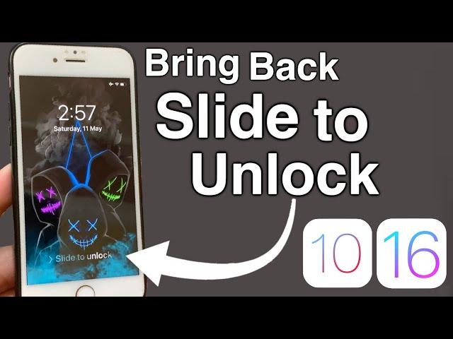 How to Bring Back Slide to Unlock on iOS 10 | 16