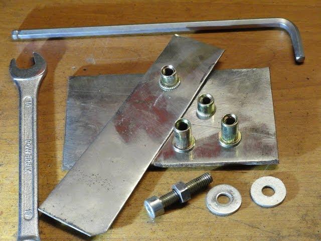 DIY Rivnut HOW to use  riveter  bolt WITHOUT  riveter tools.