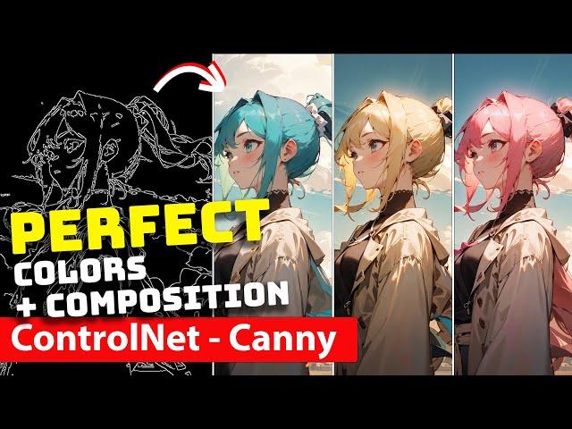 ControlNet Canny Explained - Full Tutorial // stable diffusion ai