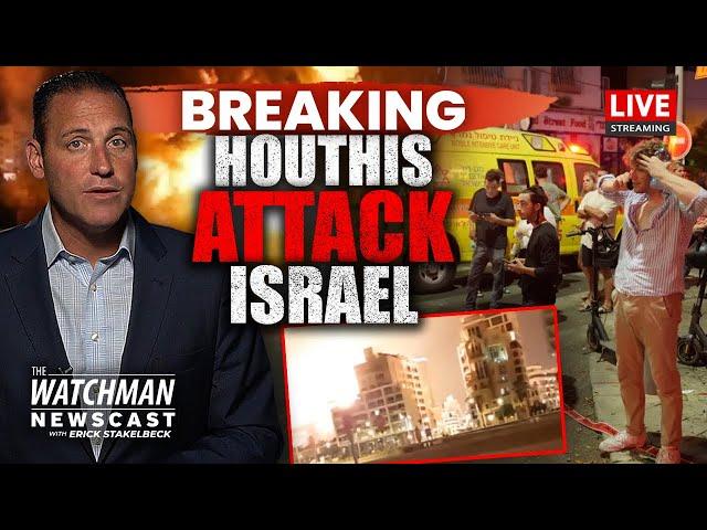 Israel ATTACKED by Yemen’s Houthis; DEADLY Drone Strike on Tel Aviv | Watchman Newscast LIVE