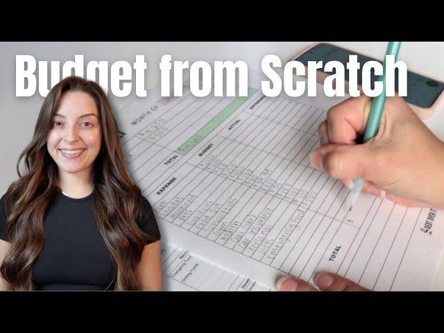 Budgeting for Beginners - How to Make a Budget from Scratch 2025 | Just Pen & Paper! ️