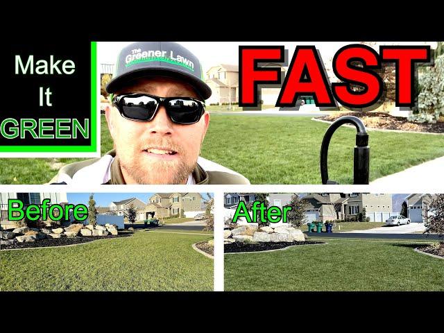 Want A Green Lawn Quick? Follow This One Simple Step!