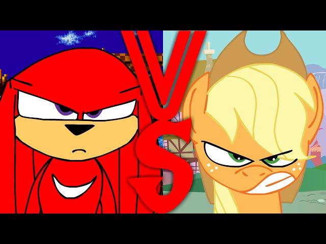 Knuckles VS Applejack