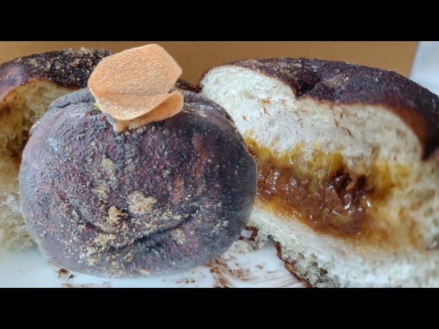 DOUGH BEINGS REVIEW | PASSION FRUIT CHOCOLATE HAZELNUT BAMBOLONI #Doughnut #Bamboloni