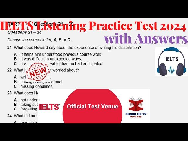 IELTS Listening Actual Test 2024 with Answers | June Exam