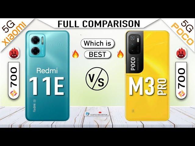 Xiaomi Redmi Note 11E vs POCO M3 Pro | full Comparison | 700 5G Battle|which is Best 2022