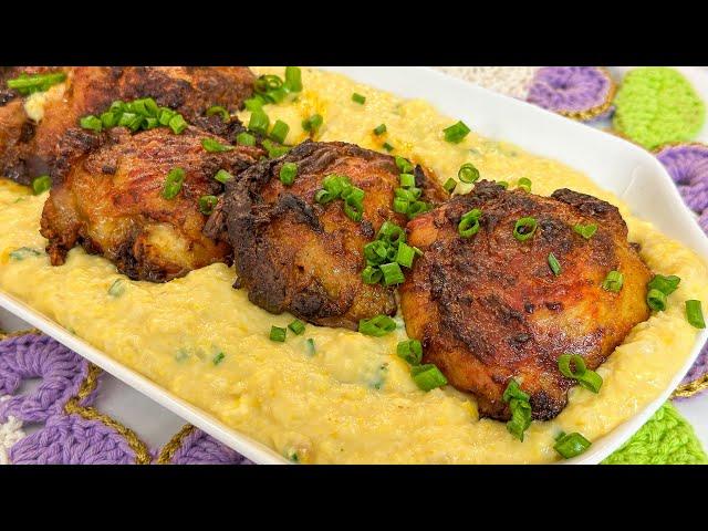 FRANGO PERFEITO SEM FRITURA NA AIR FRYER com creme de milho prático e fácil | Gabriel Freitas