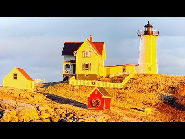 Nubble Lighthouse, York, Maine 1874 - FARO NUBBLE York Maine -JF VIDEOS TRAVEL- travel video