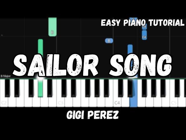 Gigi Perez - Sailor Song (Easy Piano Tutorial)