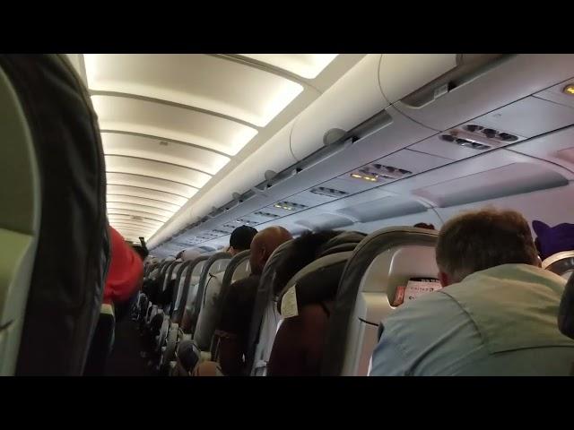 turbulence and aborted landing due to microburst on Delta to Boston flight