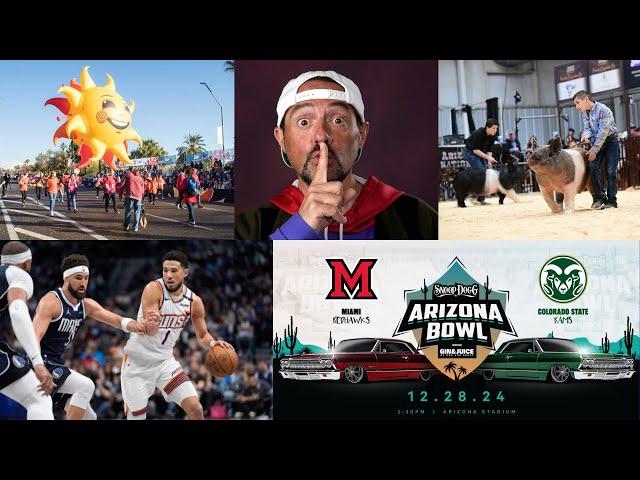 Things to do: Fiesta Bowl Parade, AZ National Livestock Show, Kevin Smith, Mavs vs. Suns