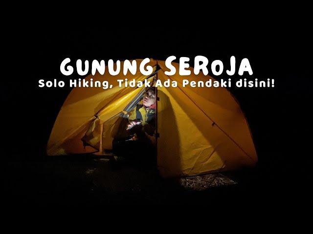 CEWEK SENDIRIAN DI GUNUNG  TIDAK ADA PENDAKI || SOLO HIKING GUNUNG SEROJA VIA TIENG #solohiking