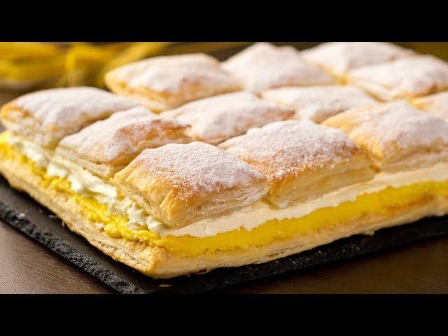 Torta Cremeschnitte fatta in casa: una ricetta veloce e deliziosa! | Saporito.TV