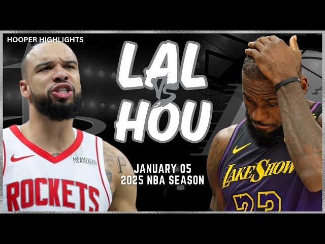 Los Angeles Lakers vs Houston Rockets Full Game Highlights | Jan 5 | 2025 NBA Season