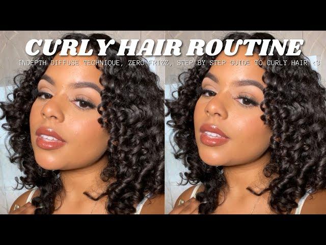 CURLY HAIR ROUTINE 2021 | WASH AND GO ROUTINE