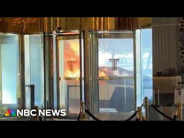 One dead, several injured in Tesla Cybertruck fire near Trump hotel in Las Vegas