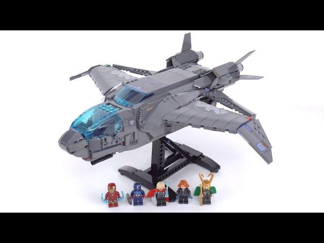 LEGO Marvel Avengers Quinjet 2023 review! Worthy display model with compromised interior - 76248