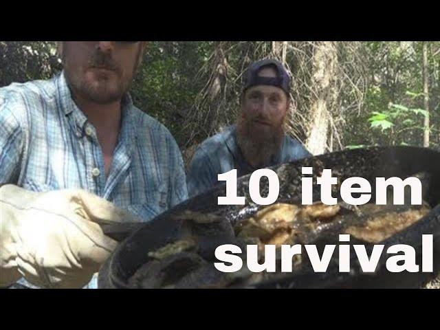 10 item survival challenge | LONG FORMAT | Wild foods!