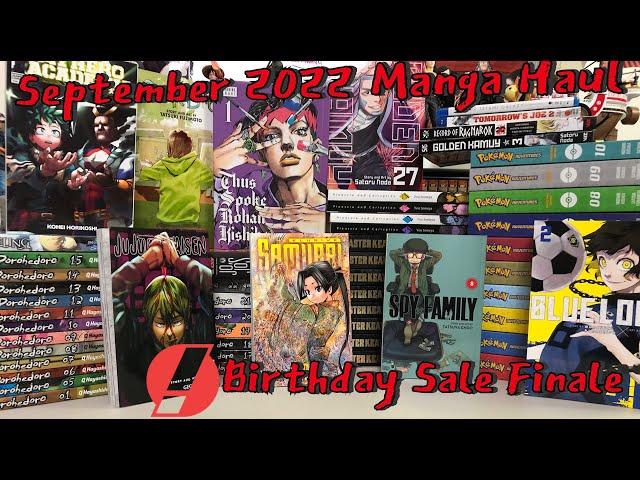 September 2022 Manga Haul - RightStuf Birthday Sale Finale & More