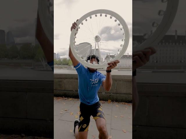 Riding on the FAMOUS LONDON EYE in England