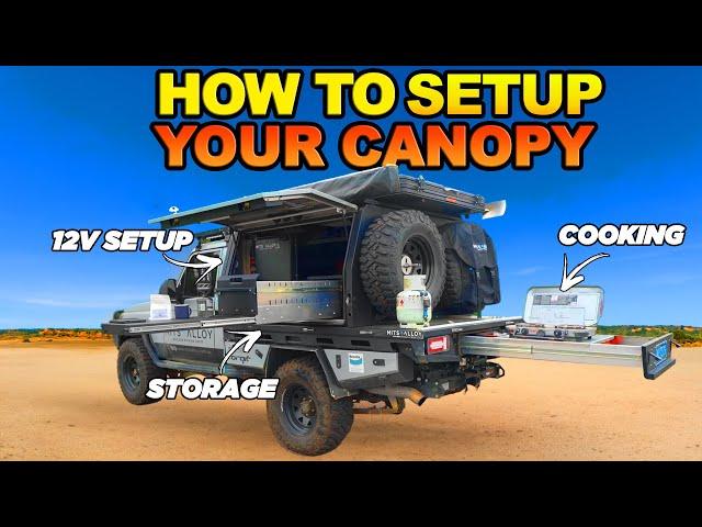 20 EXPERT CANOPY SETUP TIPS! 12V, Storage, Water, Weight Distribution & MORE!